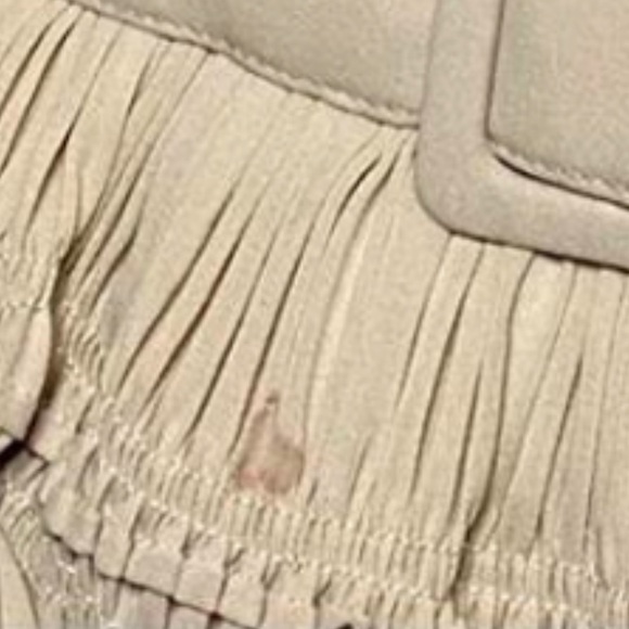 Cream Striped Maxi Skirt with Ruffled Hem - Picture 5 of 5